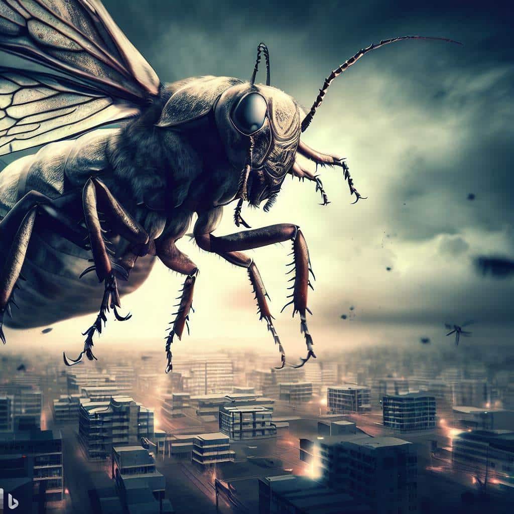 Big insects attack cities